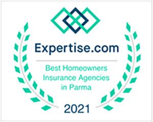 Award - Expertise.com Best Homeowners Insurance Agencies in Parma 2021 - Logo Color